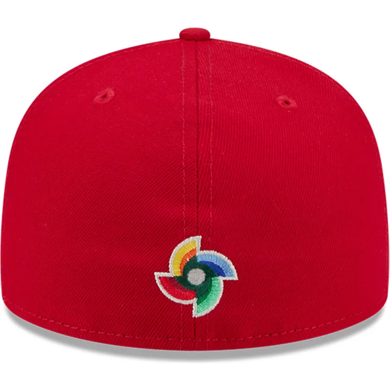 casquette-plate-rouge-ajustee-59fifty-canada-2026-world-baseball-classic-new-era