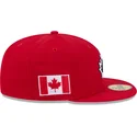 rote-angepasste-59fifty-flachkappe-canada-2026-world-baseball-classic-von-new-era