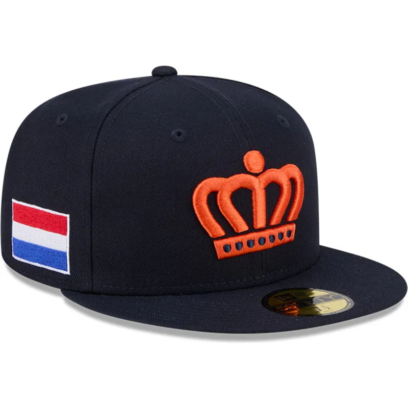 cappello-piatto-blu-marino-regolabile-59fifty-the-netherlands-2026-world-baseball-classic-di-new-era