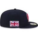 cappello-piatto-blu-navy-regolabile-59fifty-great-britain-2026-world-baseball-classic-di-new-era