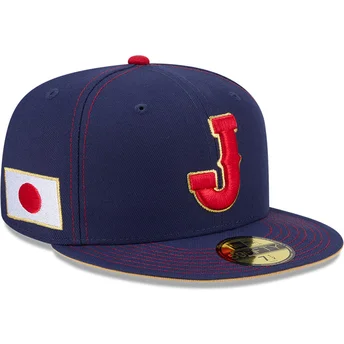 Flad kasket marineblå tilpasset 59FIFTY Japan 2026 World Baseball Classic fra New Era