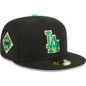 petten-plat-zwart-fitted-59fifty-saint-patrick-s-day-van-los-angeles-dodgers-mlb-van-new-era