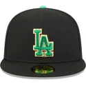 sort-fitted-59fifty-saint-patrick-s-day-kasket-fra-los-angeles-dodgers-mlb-af-new-era