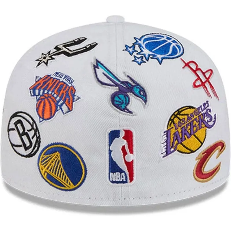 cappello-piatto-bianco-regolabile-59fifty-all-over-di-nba-di-new-era