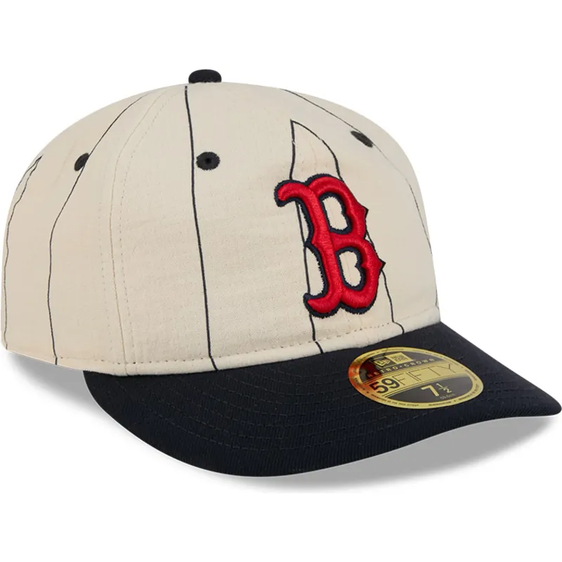 petten-gebogen-beige-aangepast-59fifty-retro-crown-linen-van-boston-red-sox-mlb-van-new-era