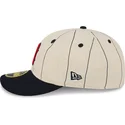 petten-gebogen-beige-aangepast-59fifty-retro-crown-linen-van-boston-red-sox-mlb-van-new-era
