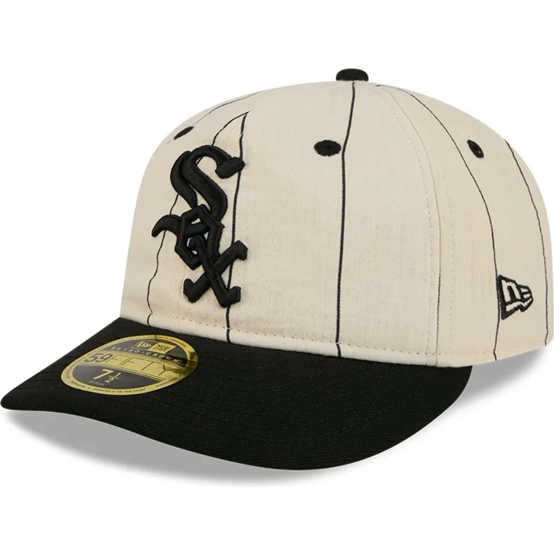 petten-plat-beige-aangepast-59fifty-retro-crown-linen-van-chicago-white-sox-mlb-van-new-era