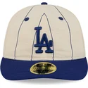 cappellino-curvo-beige-regolabile-59fifty-retro-crown-linen-dei-los-angeles-dodgers-mlb-di-new-era