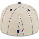 bezowa-dopasowana-czapka-z-zakrzywionym-daszkiem-59fifty-retro-crown-linen-los-angeles-dodgers-mlb-new-era