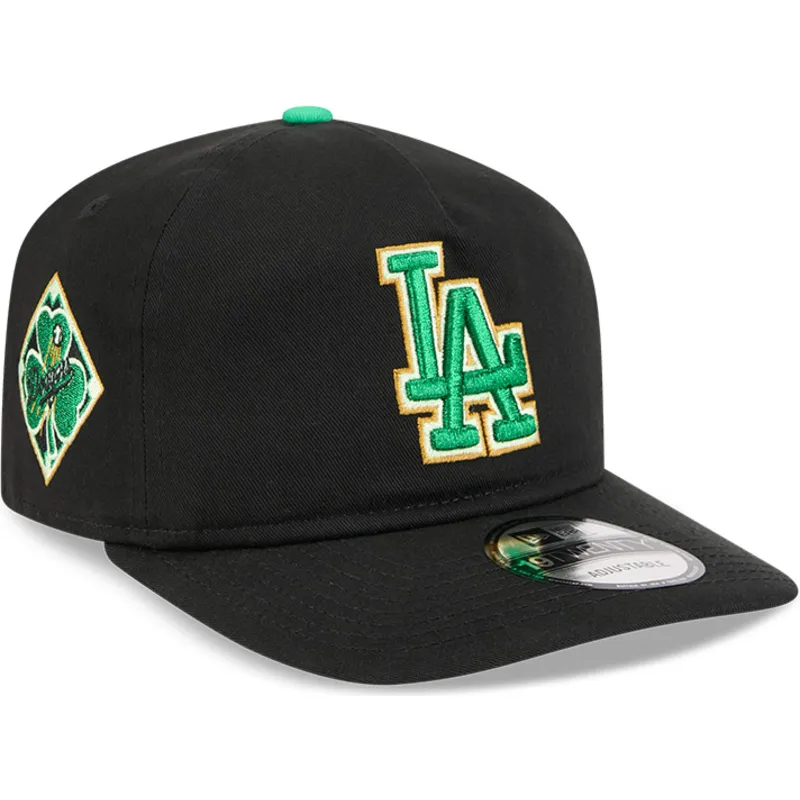 gorra-curva-negra-snapback-19twenty-saint-patrick-s-day-de-los-angeles-dodgers-mlb-de-new-era