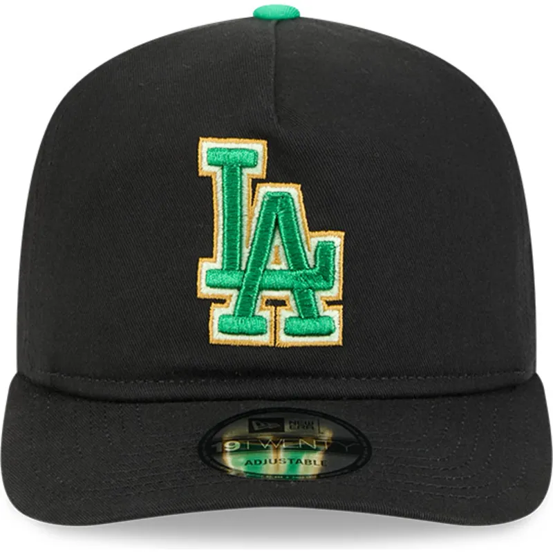 cappellino-curvo-nero-snapback-19twenty-saint-patrick-s-day-dei-los-angeles-dodgers-mlb-di-new-era
