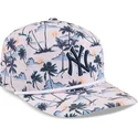 mehrfarbige-gebogene-snapback-kappe-19twenty-printed-tropical-der-new-york-yankees-mlb-von-new-era