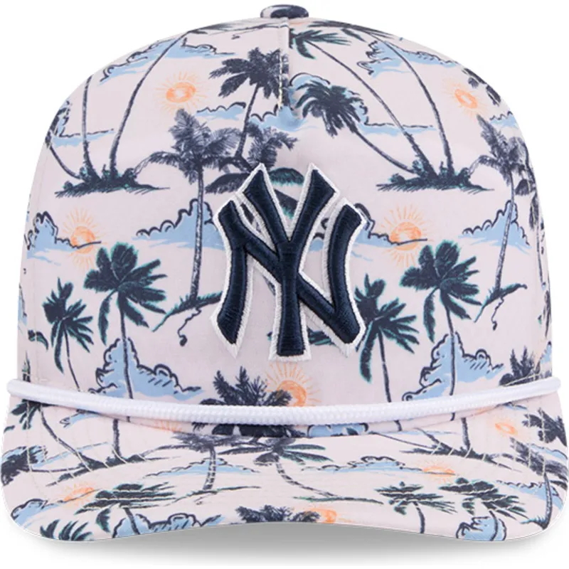 gorra-curva-multicolor-snapback-19twenty-printed-tropical-de-new-york-yankees-mlb-de-new-era