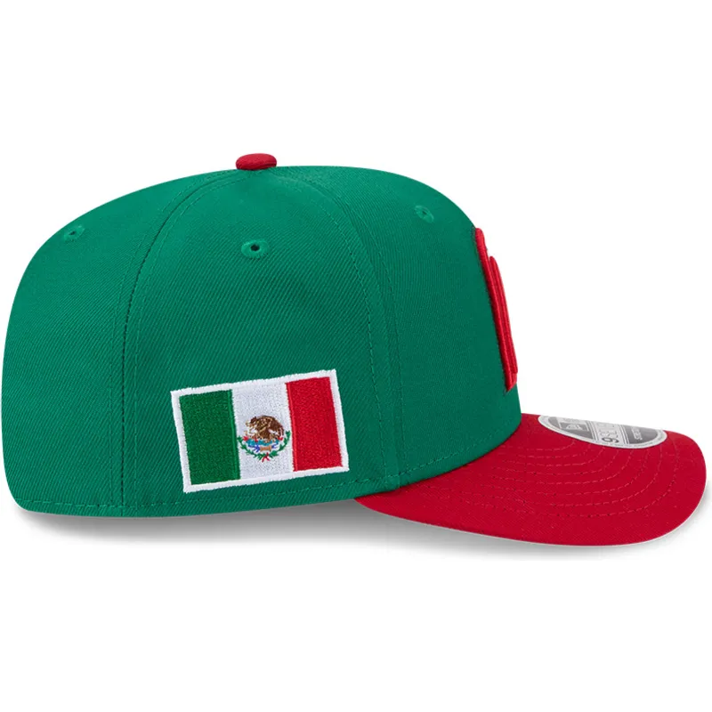 petten-gebogen-groen-snapback-9seventy-stretch-snap-mexico-2026-world-baseball-classic-van-world-baseball-classic-van-new-era