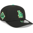 new-era-curved-brim-9seventy-stretch-snap-saint-patrick-s-day-los-angeles-dodgers-mlb-black-snapback-cap