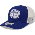 petten-gebogen-blauw-snapback-9seventy-stretch-snap-patch-van-los-angeles-dodgers-mlb-van-new-era