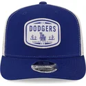 petten-gebogen-blauw-snapback-9seventy-stretch-snap-patch-van-los-angeles-dodgers-mlb-van-new-era