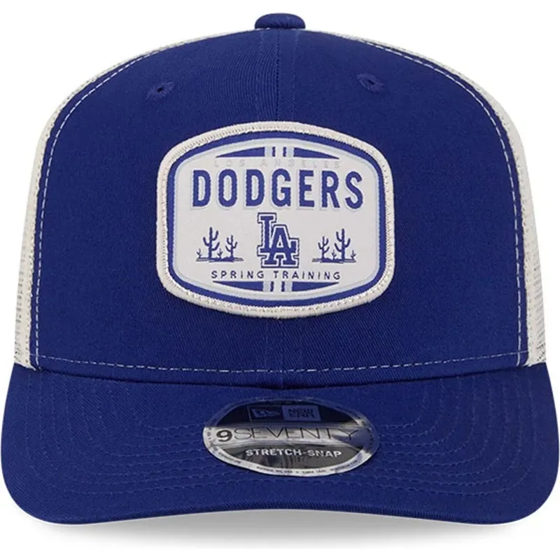 petten-gebogen-blauw-snapback-9seventy-stretch-snap-patch-van-los-angeles-dodgers-mlb-van-new-era