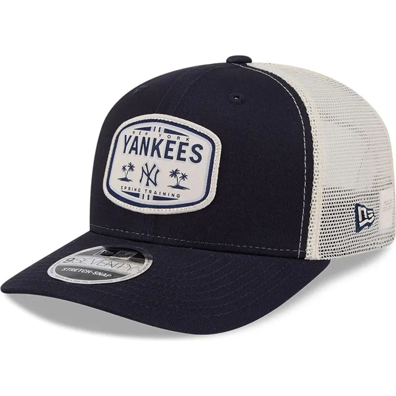cappellino-trucker-blu-navy-9seventy-stretch-snap-patch-dei-new-york-yankees-mlb-di-new-era