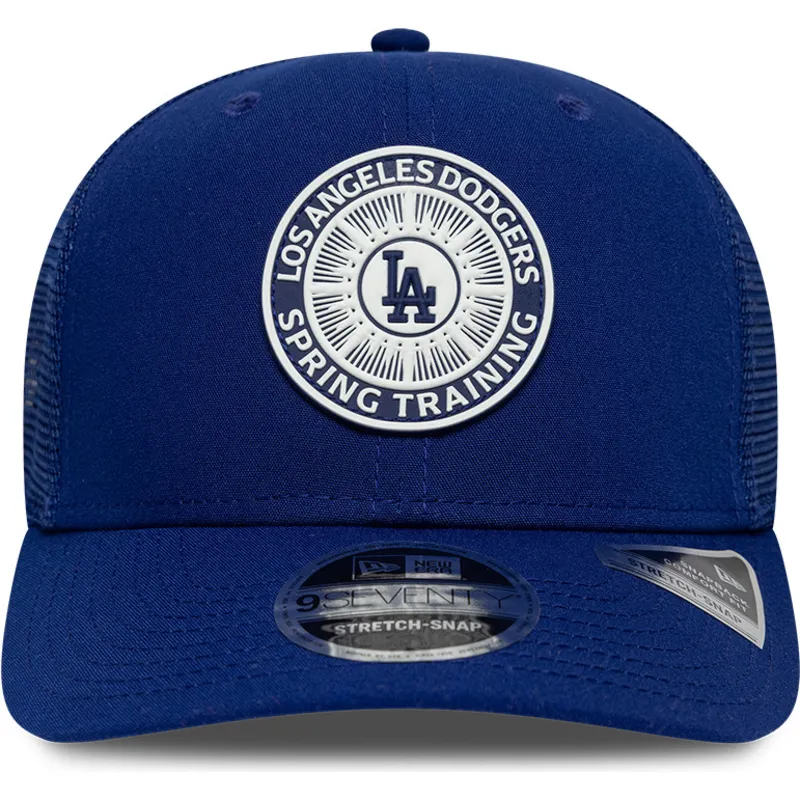 bla-trucker-kasket-9seventy-stretch-snap-circle-spring-training-fra-los-angeles-dodgers-mlb-fra-new-era
