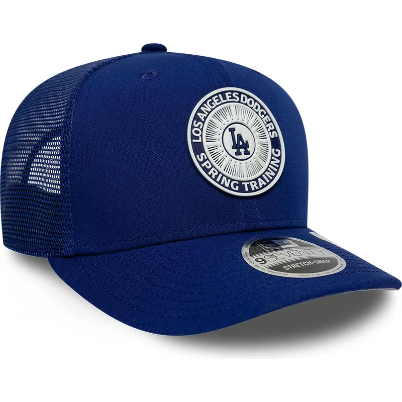 cappellino-trucker-blu-9seventy-stretch-snap-circle-spring-training-dei-los-angeles-dodgers-mlb-di-new-era