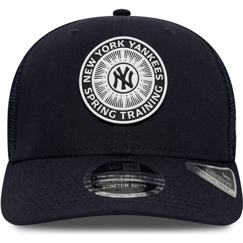 morkbla-trucker-keps-9seventy-stretch-snap-circle-spring-training-fran-new-york-yankees-mlb-av-new-era