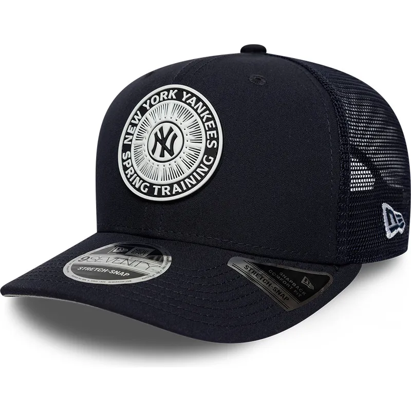 casquette-trucker-bleue-marine-9seventy-stretch-snap-circle-spring-training-new-york-yankees-mlb-new-era