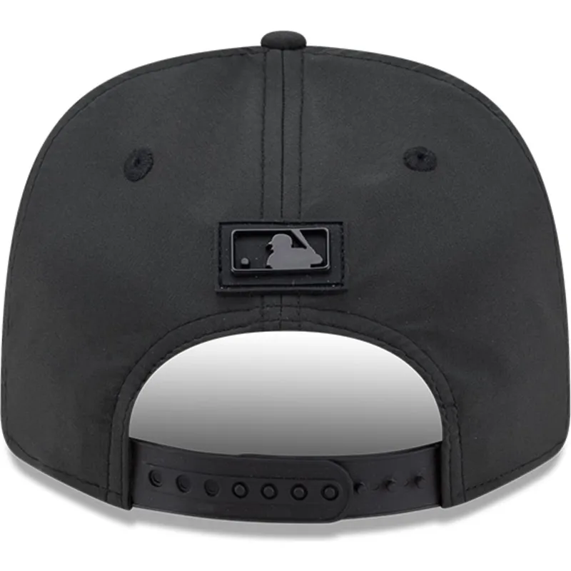 schwarze-gebogene-snapback-kappe-9seventy-stretch-snap-clubhouse-der-los-angeles-dodgers-mlb-von-new-era