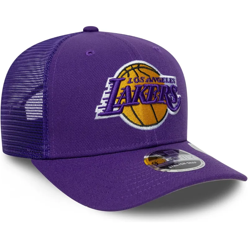 cappellino-trucker-viola-9seventy-stretch-snap-eg-dei-los-angeles-lakers-nba-di-new-era