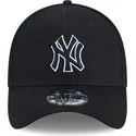cappellino-trucker-nero-regolabile-con-logo-nero-39thirty-evergreen-neo-dei-new-york-yankees-mlb-di-new-era