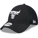 petten-gebogen-zwart-aangepast-39thirty-evergreen-neo-van-chicago-bulls-nba-van-new-era