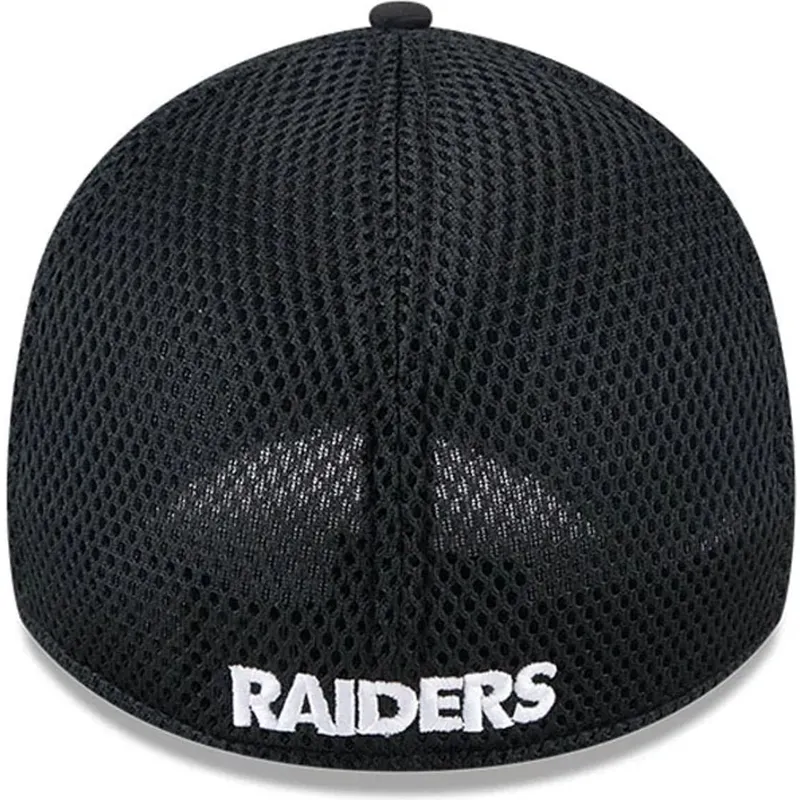 cappellino-trucker-nero-aderente-39thirty-evergreen-neo-dei-las-vegas-raiders-nfl-di-new-era