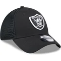petten-gebogen-zwart-aangepast-39thirty-evergreen-neo-van-las-vegas-raiders-nfl-van-new-era
