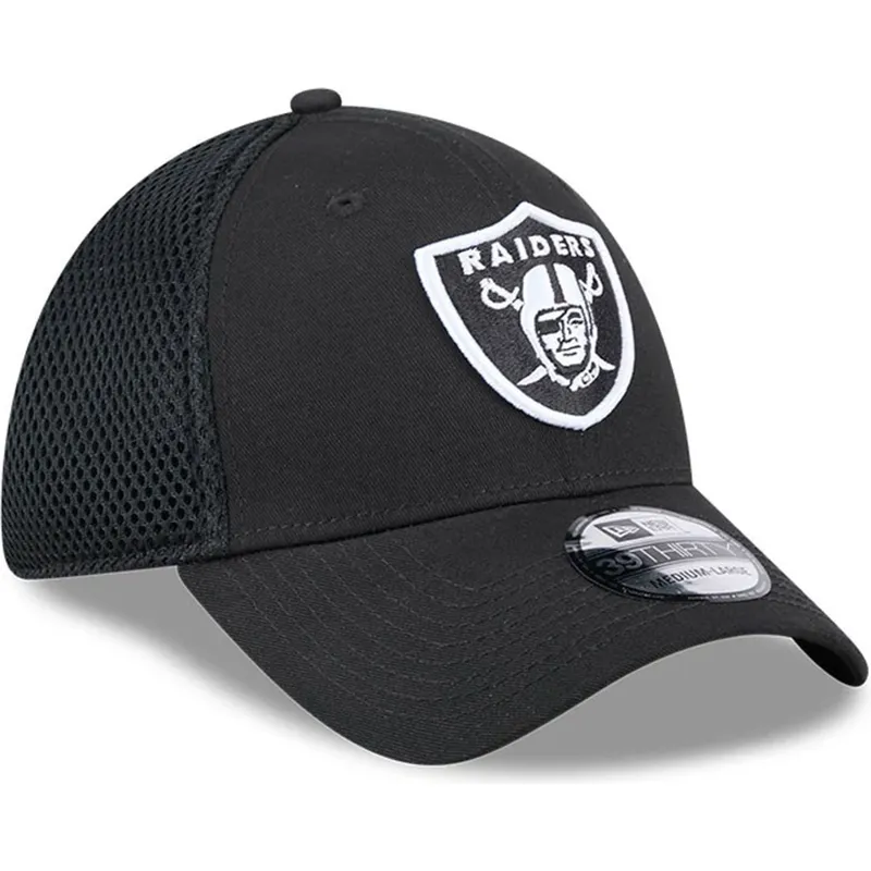 petten-gebogen-zwart-aangepast-39thirty-evergreen-neo-van-las-vegas-raiders-nfl-van-new-era