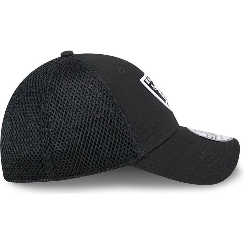 justerbar-sort-trucker-kasket-39thirty-evergreen-neo-fra-las-vegas-raiders-nfl-fra-new-era