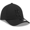sort-buet-kasket-med-justerbar-pasform-og-sort-logo-39thirty-m-crown-a-frame-fra-los-angeles-dodgers-mlb-fra-new-era