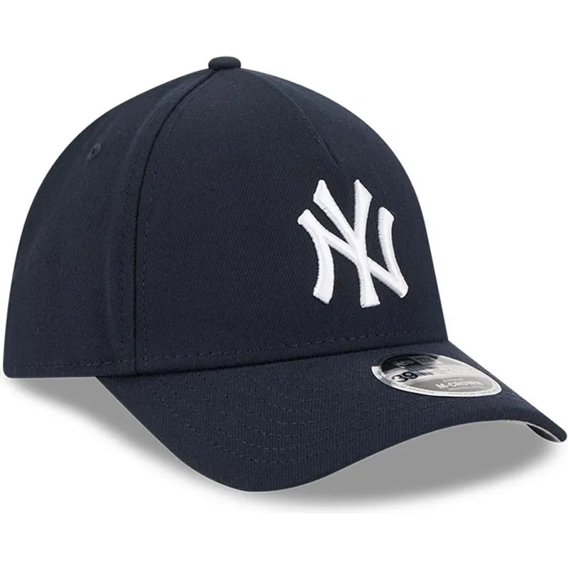petten-gebogen-marineblauw-aangepast-39thirty-m-crown-a-frame-van-new-york-yankees-mlb-van-new-era