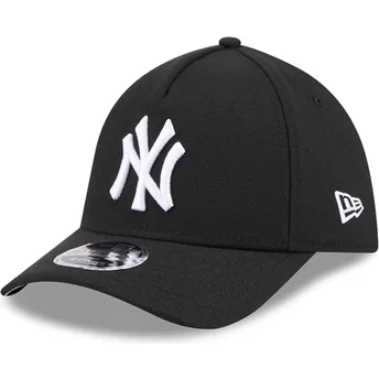 Gorra curva negra ajustada 39THIRTY M-Crown A Frame de New York Yankees MLB de New Era