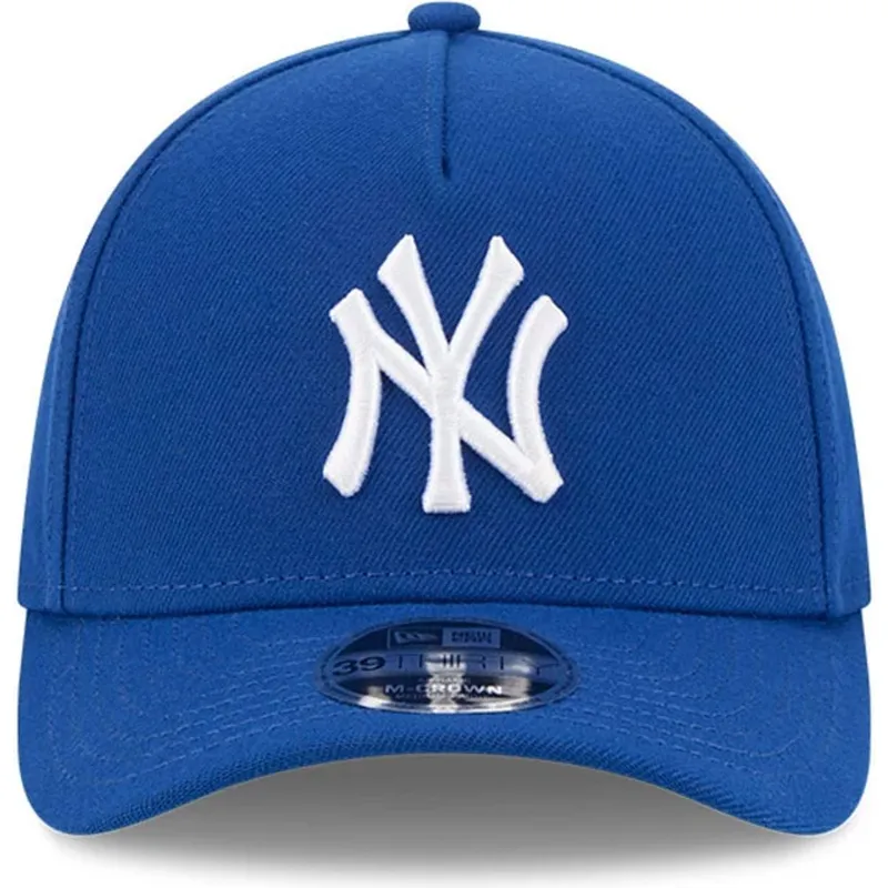 cappellino-curvo-blu-regolabile-39thirty-m-crown-a-frame-dei-new-york-yankees-mlb-di-new-era