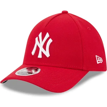 Petten gebogen rood fitted 39THIRTY M-Crown A Frame van New York Yankees MLB van New Era