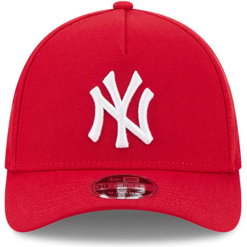 cappellino-curvo-rosso-regolabile-39thirty-m-crown-a-frame-dei-new-york-yankees-mlb-di-new-era