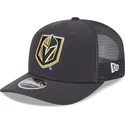 petten-gebogen-grijs-snapback-9seventy-stretch-snap-evergreen-van-vegas-golden-knights-nhl-van-new-era