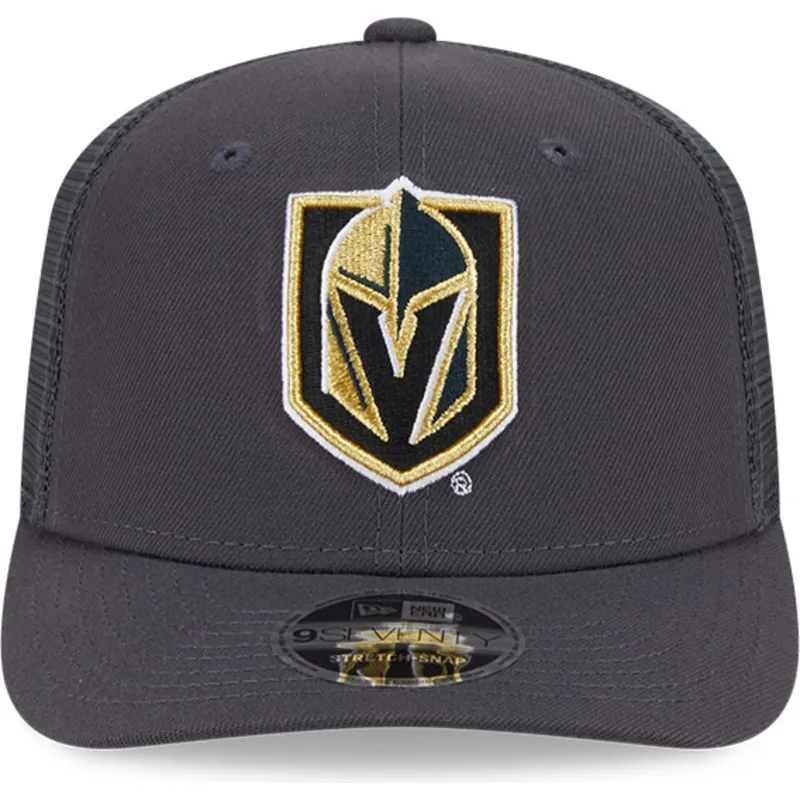casquette-trucker-grise-9seventy-stretch-snap-evergreen-vegas-golden-knights-nhl-new-era