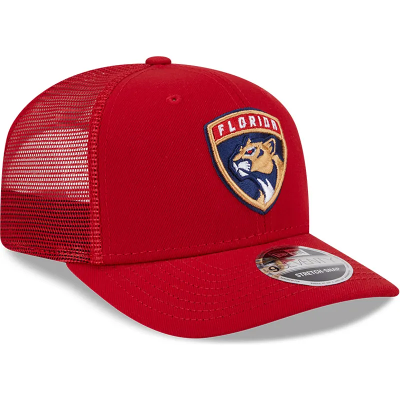 petten-gebogen-rood-snapback-9seventy-stretch-snap-evergreen-van-florida-panthers-nhl-van-new-era