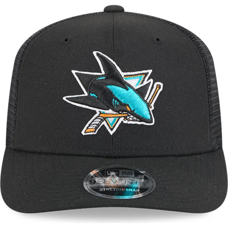 svart-trucker-keps-9seventy-stretch-snap-evergreen-san-jose-sharks-nhl-fran-new-era