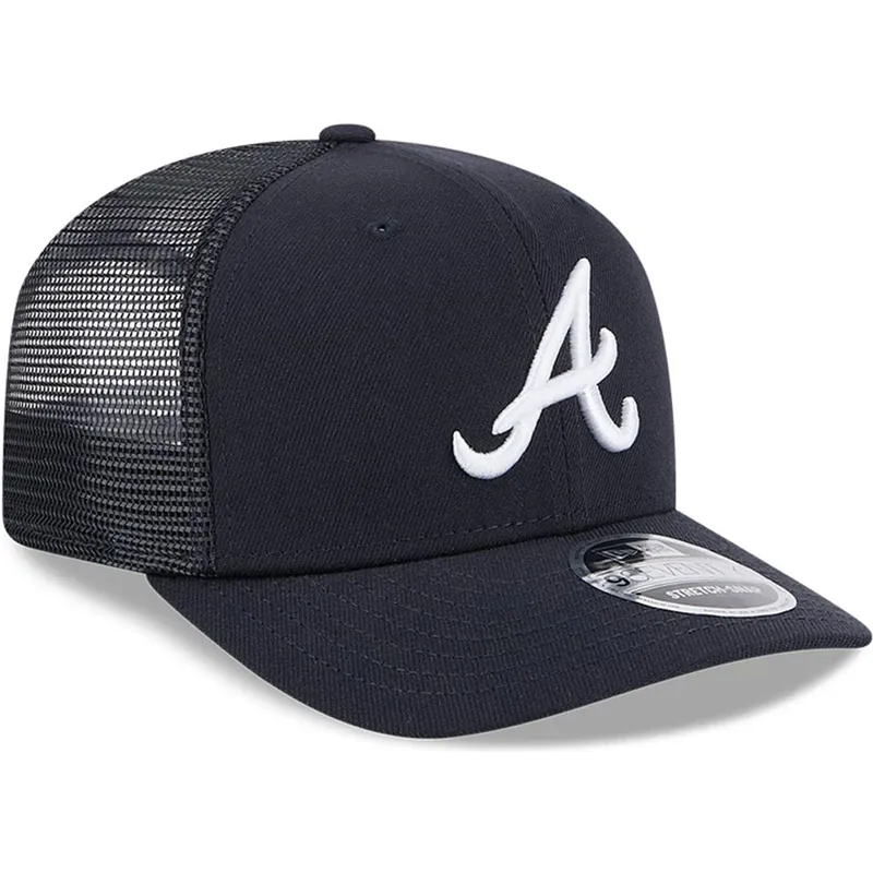new-era-9seventy-stretch-snap-evergreen-atlanta-braves-mlb-navy-blue-trucker-hat
