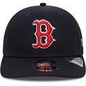 new-era-9seventy-stretch-snap-evergreen-boston-red-sox-mlb-navy-blue-trucker-hat