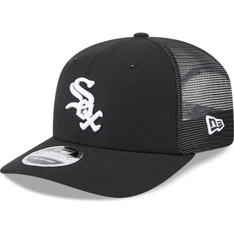 czapka-trucker-czarna-9seventy-stretch-snap-evergreen-chicago-white-sox-mlb-new-era