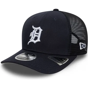 Gorra trucker azul marino 9SEVENTY Stretch Snap Evergreen de Detroit Tigers MLB de New Era