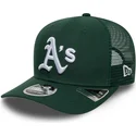new-era-9seventy-stretch-snap-evergreen-oakland-athletics-mlb-green-trucker-hat